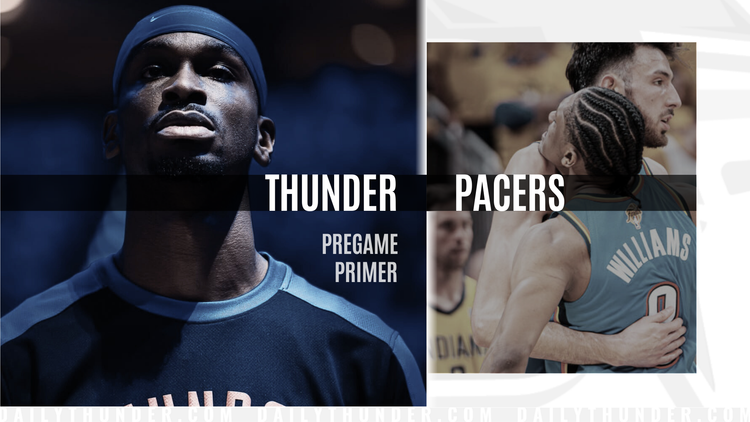 Pregame Primer: Thunder (37-8) vs. Pacers (10-35)