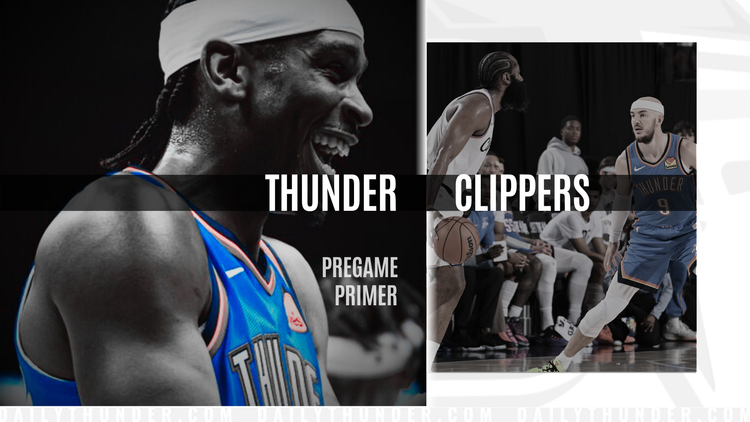 Pregame Primer: Thunder (24-2) vs. Clippers (6-20)