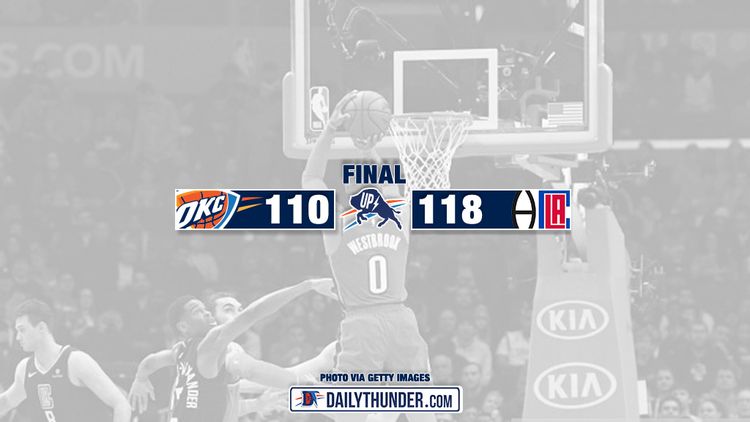 Thunder Foul Out, Clippers Win 118-110 in Los Angeles