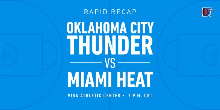 Game 71 Rapid Recap: Thunder def. Heat 116-115