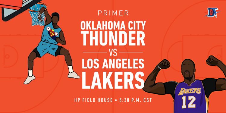 Game 67 Pregame Primer: Thunder (41-25) @ Lakers (51-15)