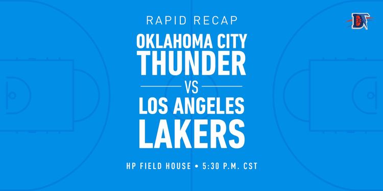 Game 67 Rapid Recap: Thunder def. Lakers 105-86