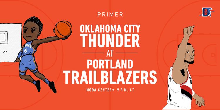 Game 16 Pregame Primer: Thunder (6-9) @ Blazers (9-6)