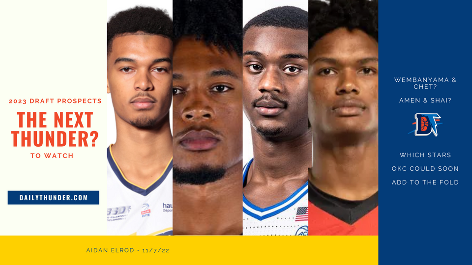 The Next Thunder? 2023 NBA Draft Prospects to Watch