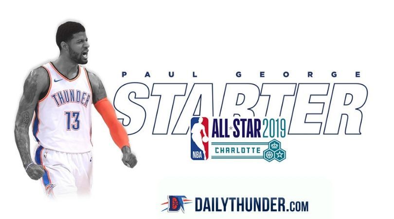 Paul George to Start 2019 NBA All-Star Game