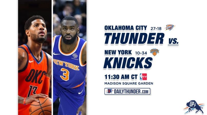 Preview 46 of 82: Thunder @ Knicks