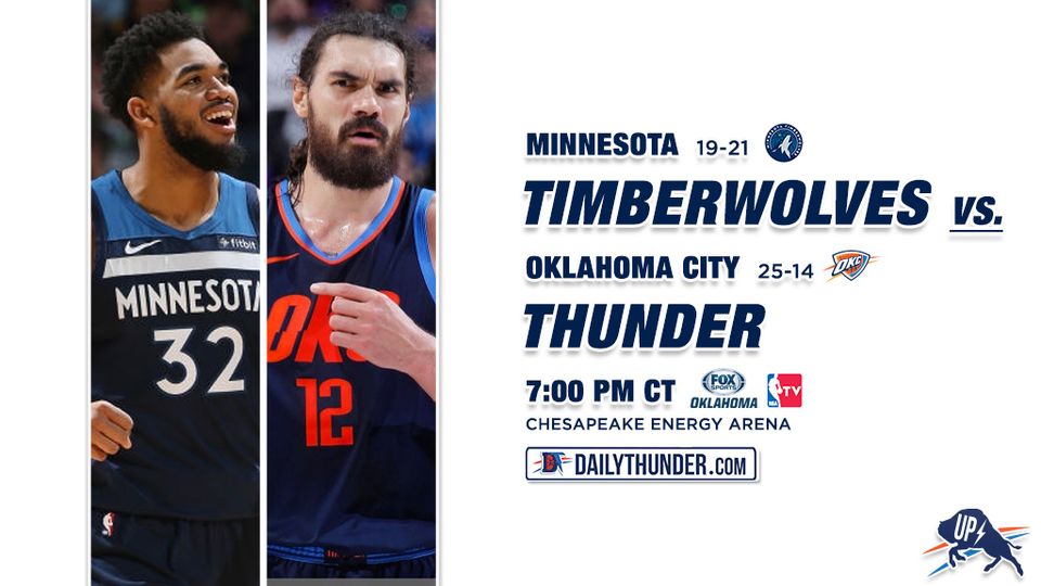 Preview 40 of 82: Timberwolves @ Thunder