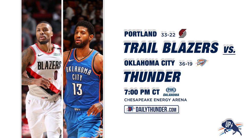 Preview 56 of 82: Trail Blazers @ Thunder