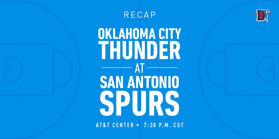 Game 8 Recap: Spurs (5-3) def. Thunder (3-5) 121-112