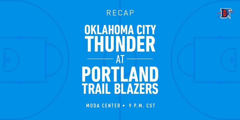 Game 17 Recap: Blazers (7-12) def. Thunder (6-11) 136-119