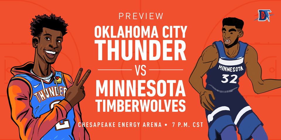 Game 21 Live Thread: Thunder (8-12) vs. Timberwolves (10-10)