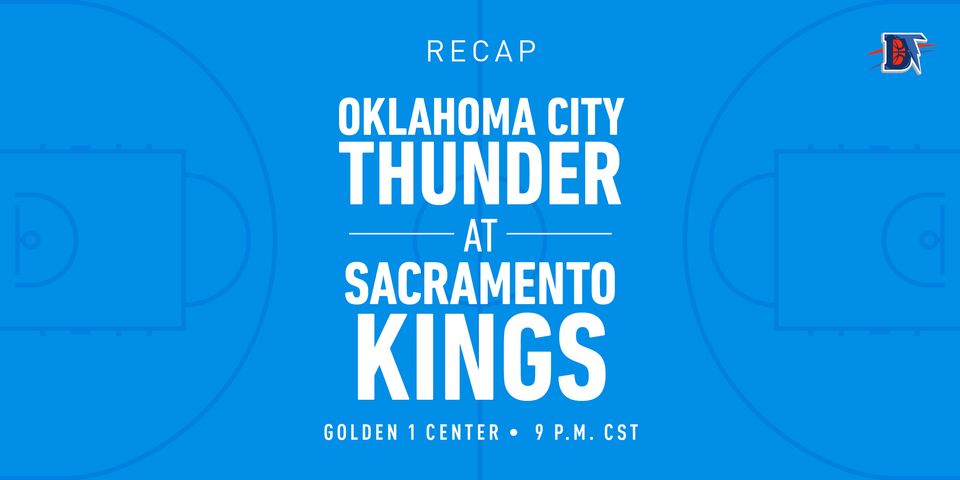 Game 24 Recap: Kings (11-13) def. Thunder (11-13)  94-93