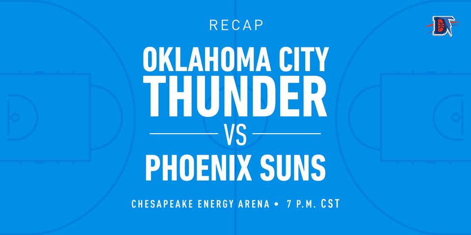 Game 28 Recap: Thunder (14-14) def. Suns (11-17)