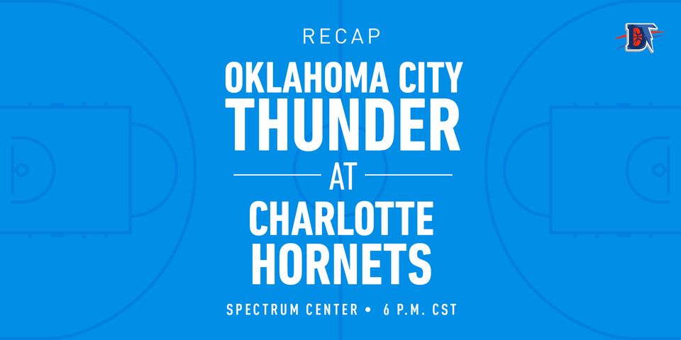 Game 31 Recap: Thunder (16-15) def. Hornets (13-21) 104-102 OT
