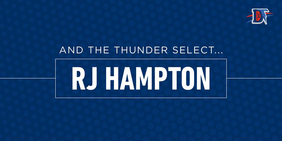 And the Thunder Select: R.J. Hampton