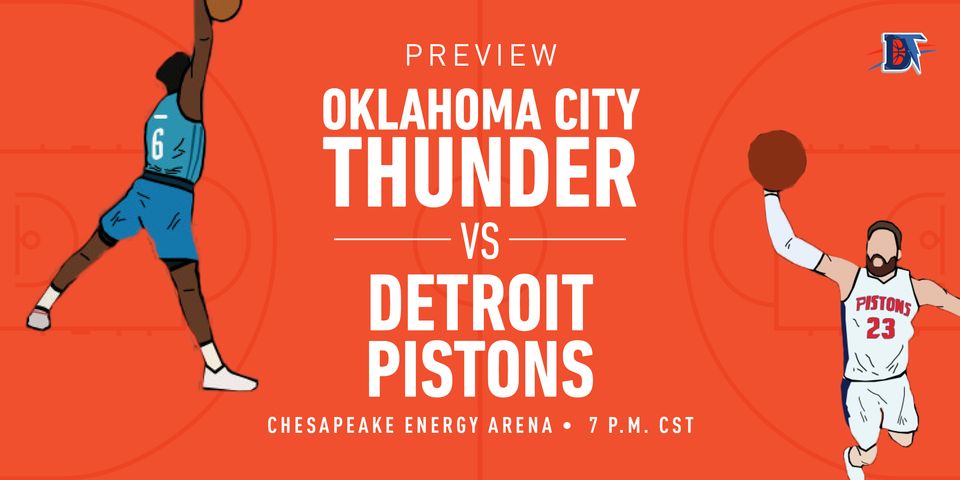 Game 52 Live Thread: Thunder (31-20) vs. Pistons (19-24)