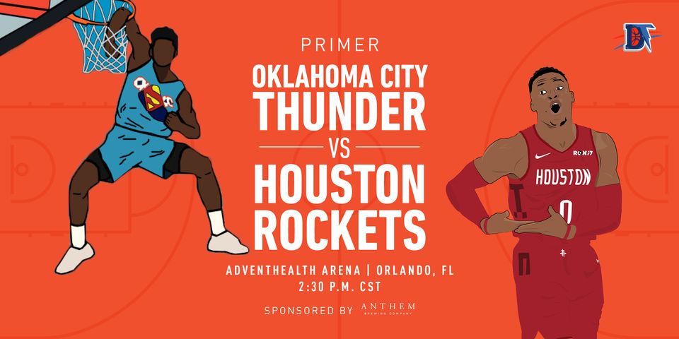 Game 2 Pregame Primer: Thunder @ Rockets (0-1)