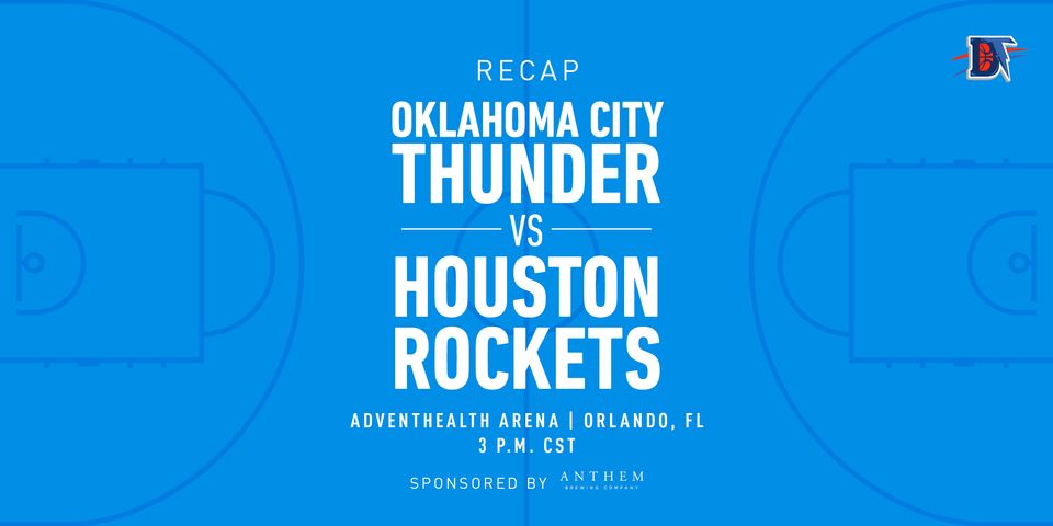 Game 4 Rapid Recap: Thunder def. Rockets (117-114)