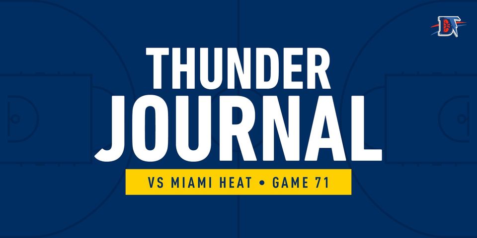 Thunder Journal: OKC Beats Heat 116-115. Thunder Wins Game, Loses Draft Pick