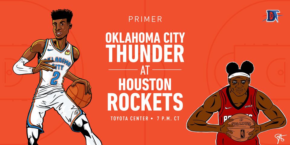 Game 1 Pregame Primer: Thunder (0-0) @ Rockets (0-0)