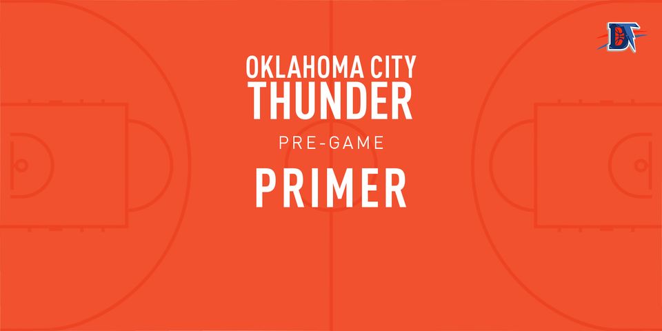 Pregame Primer: Thunder (8-16) vs. Lakers (13-13)