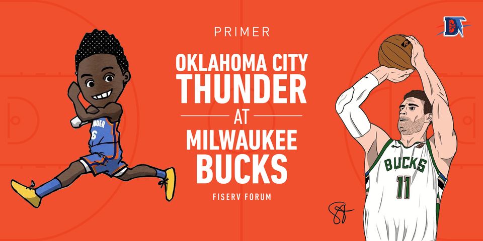 Game 26 Pregame Primer: Thunder (10-15) vs. Bucks (16-10)